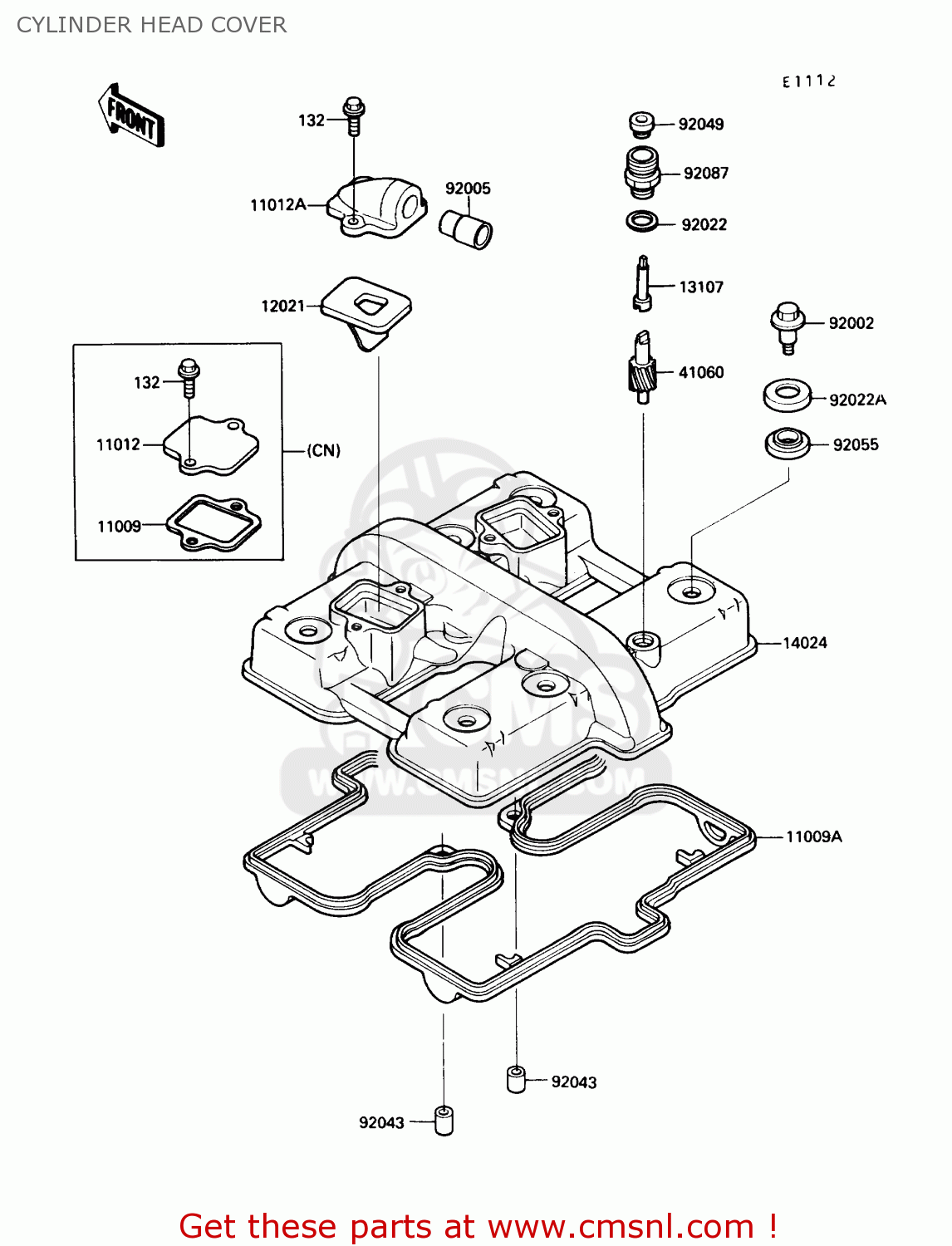 CYLINDER HEAD COVER EN450A6 454LTD 1990 USA CALIFORNIA CANADA
