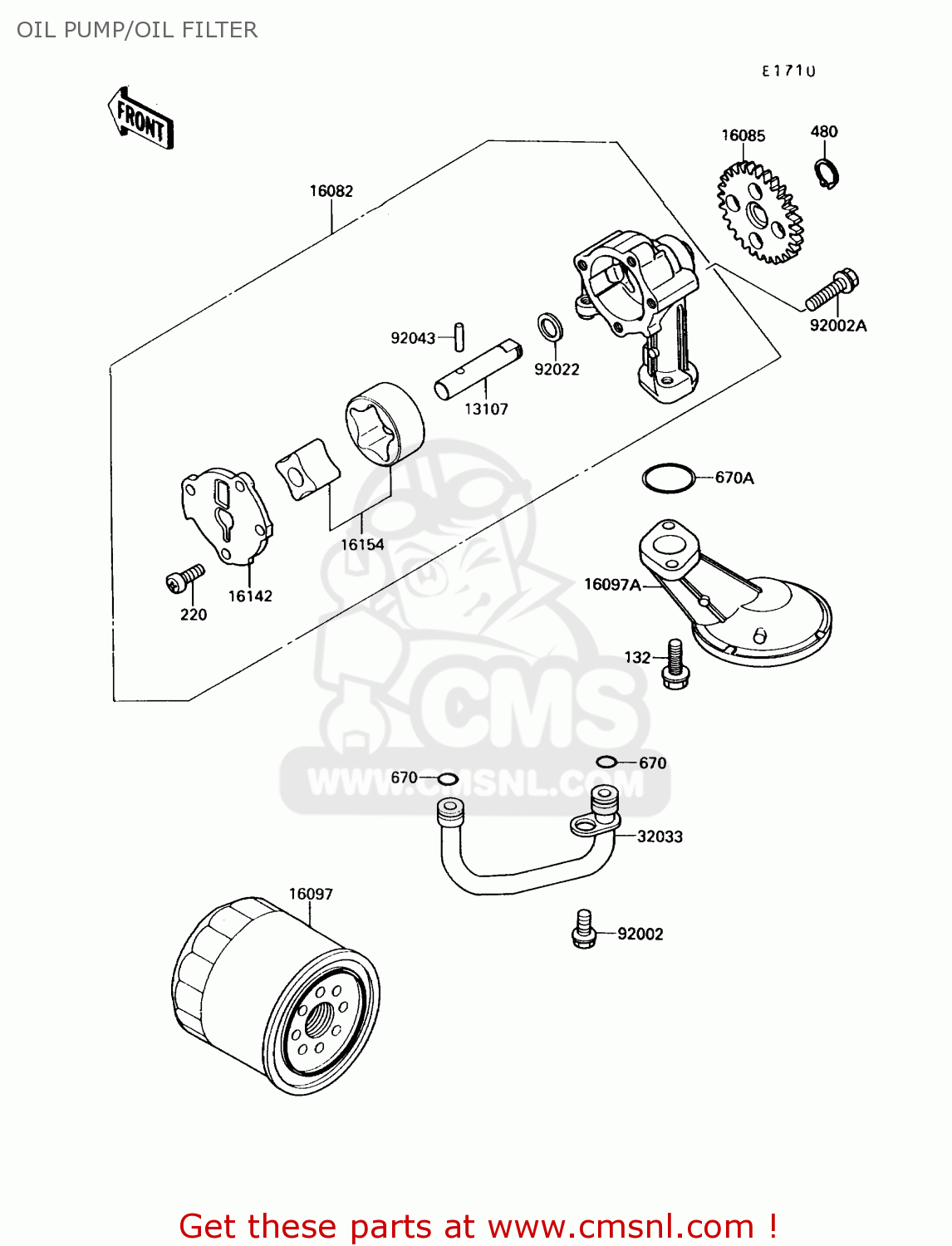 OIL PUMP/OIL FILTER EN450A6 454LTD 1990 USA CALIFORNIA CANADA