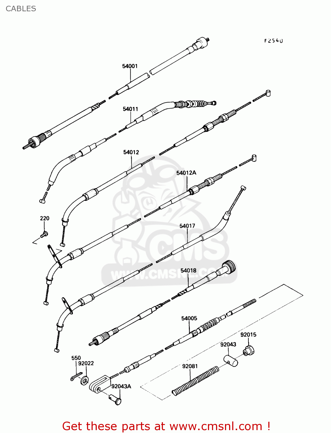 CABLES EN450A6 454LTD 1990 USA CALIFORNIA CANADA