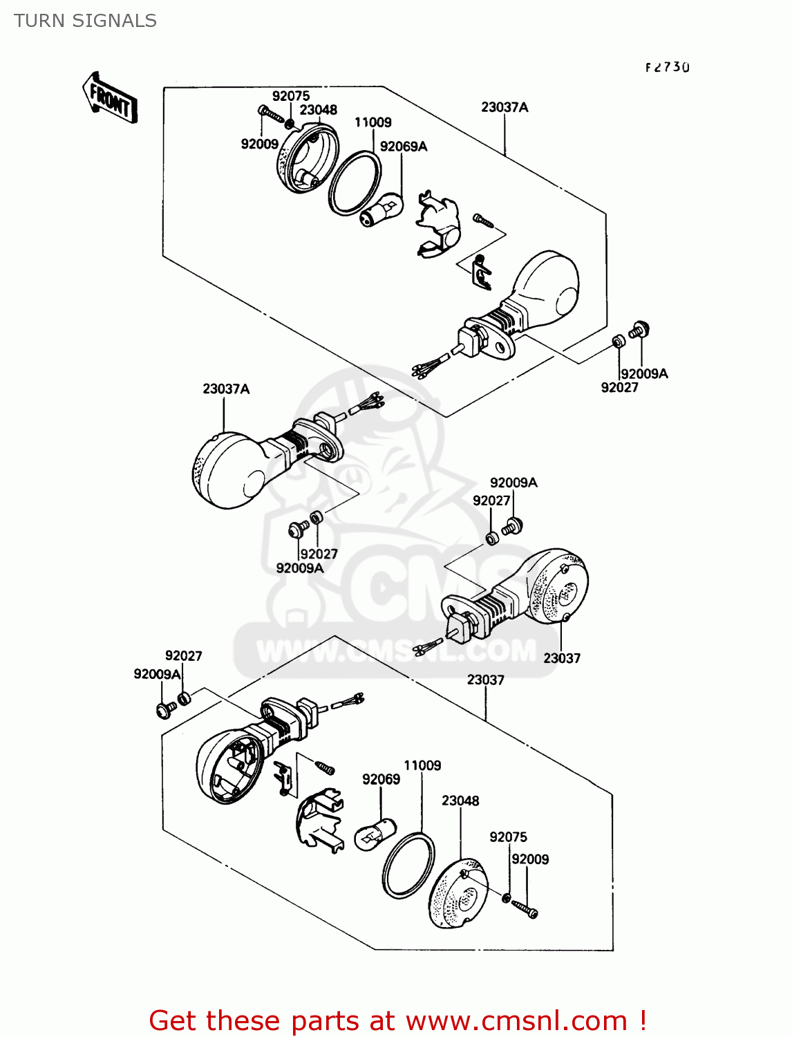 TURN SIGNALS EN450A6 454LTD 1990 USA CALIFORNIA CANADA