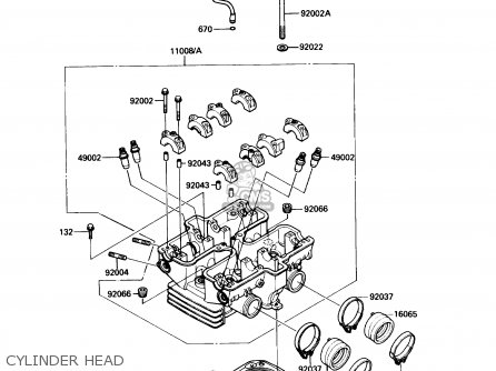 CYLINDER HEAD - EN450A6 454LTD 1990 USA CALIFORNIA CANADA
