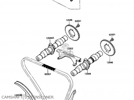 CAMSHAFT(S)/TENSIONER - EN450A6 454LTD 1990 USA CALIFORNIA CANADA