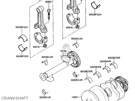 CRANKSHAFT - EN450A6 454LTD 1990 USA CALIFORNIA CANADA