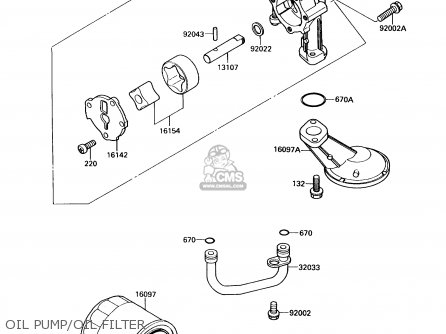 OIL PUMP/OIL FILTER - EN450A6 454LTD 1990 USA CALIFORNIA CANADA