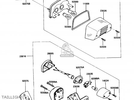 TAILLIGHT(S) - EN450A6 454LTD 1990 USA CALIFORNIA CANADA
