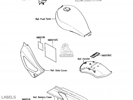 LABELS - EN450A6 454LTD 1990 USA CALIFORNIA CANADA