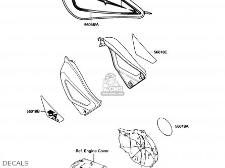 DECALS - EN450A6 454LTD 1990 USA CALIFORNIA CANADA
