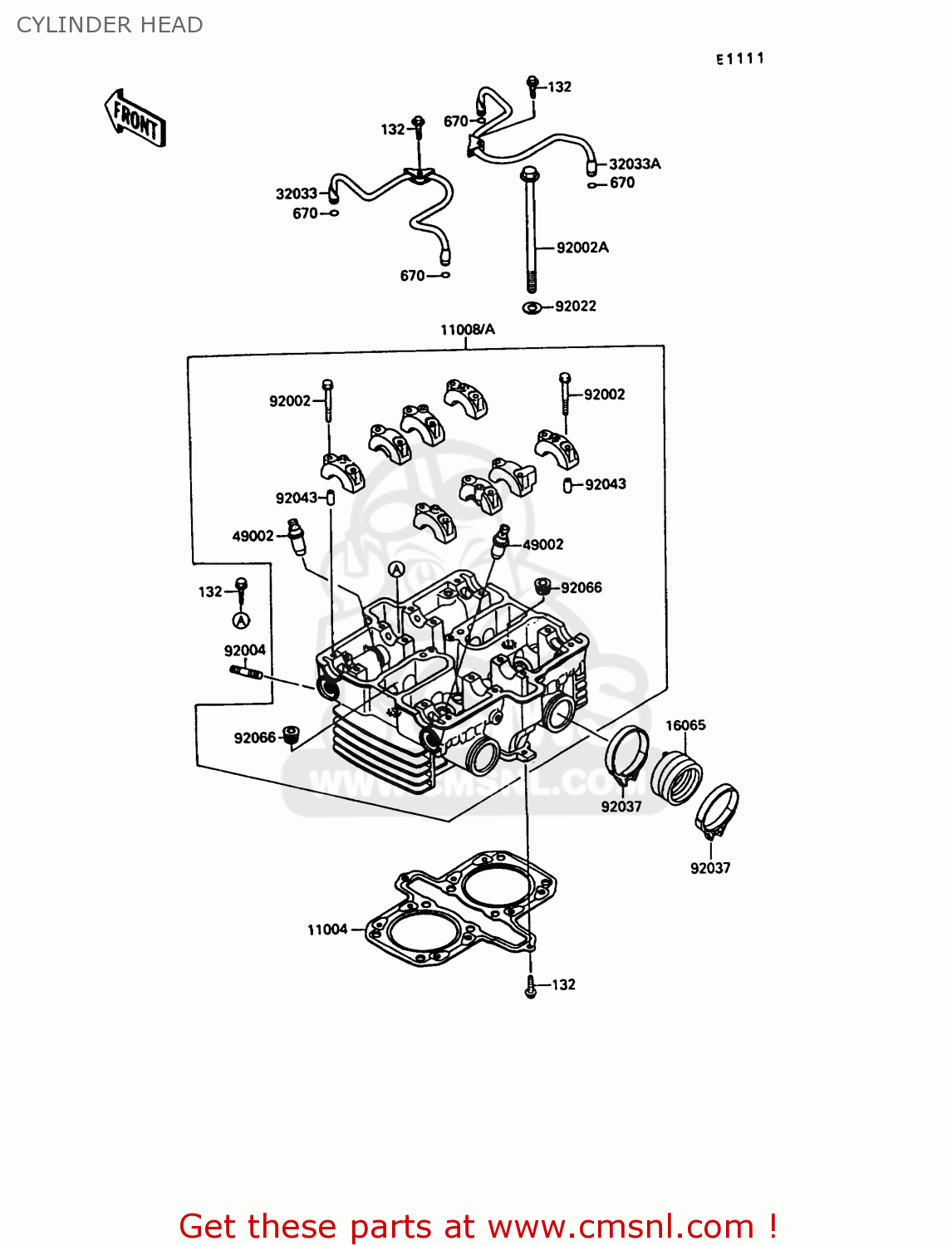 CYLINDER HEAD EN500A1 1990 EUROPE UK FR AR FG IT NR SD SP ST