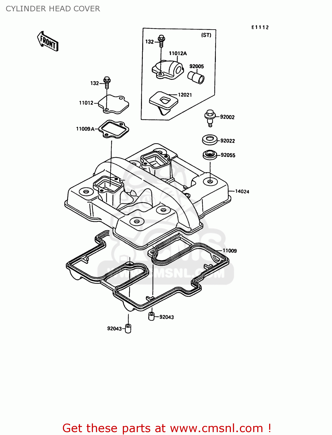 CYLINDER HEAD COVER EN500A1 1990 EUROPE UK FR AR FG IT NR SD SP ST