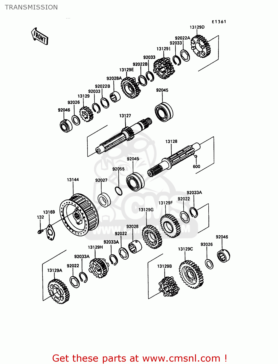 TRANSMISSION EN500A1 1990 EUROPE UK FR AR FG IT NR SD SP ST