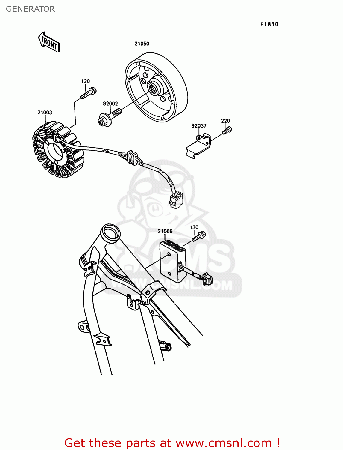 GENERATOR EN500A1 1990 EUROPE UK FR AR FG IT NR SD SP ST