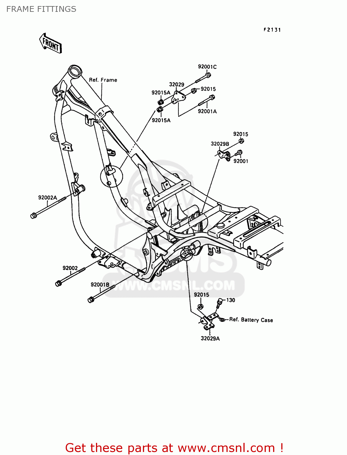 FRAME FITTINGS EN500A1 1990 EUROPE UK FR AR FG IT NR SD SP ST