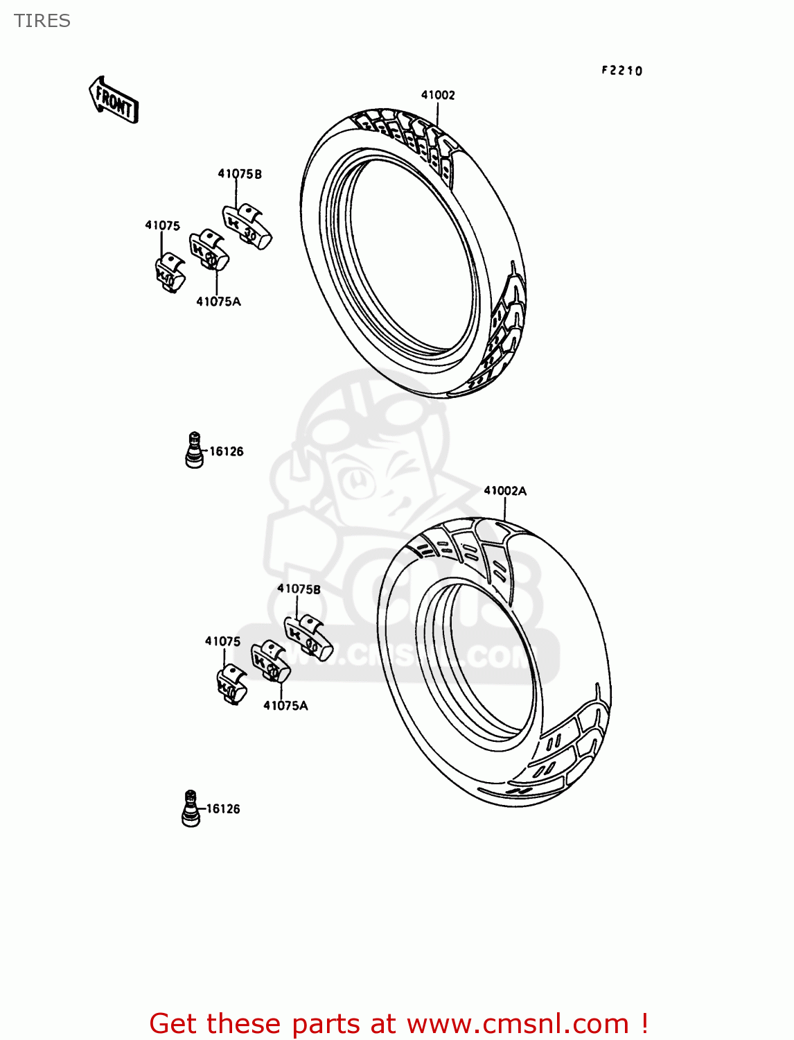 TIRES EN500A1 1990 EUROPE UK FR AR FG IT NR SD SP ST
