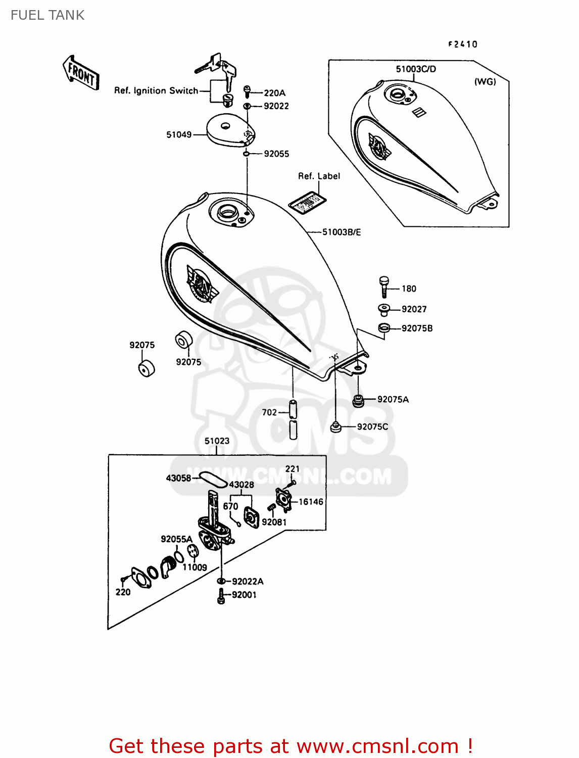 FUEL TANK EN500A1 1990 EUROPE UK FR AR FG IT NR SD SP ST