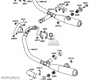 MUFFLER(S) - EN500A1 1990 EUROPE UK FR AR FG IT NR SD SP ST