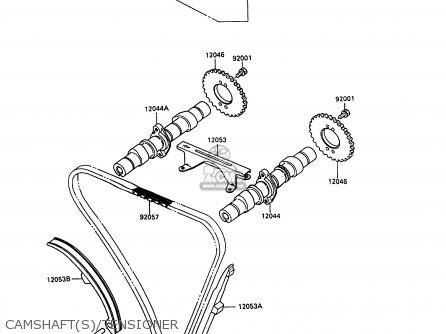 CAMSHAFT(S)/TENSIONER - EN500A1 1990 EUROPE UK FR AR FG IT NR SD SP ST