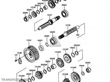 TRANSMISSION - EN500A1 1990 EUROPE UK FR AR FG IT NR SD SP ST