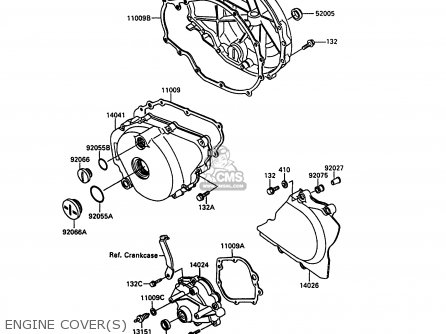 ENGINE COVER(S) - EN500A1 1990 EUROPE UK FR AR FG IT NR SD SP ST