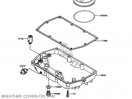 BREATHER COVER/OIL PAN - EN500A1 1990 EUROPE UK FR AR FG IT NR SD SP ST
