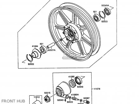 FRONT HUB - EN500A1 1990 EUROPE UK FR AR FG IT NR SD SP ST