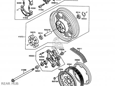 REAR HUB - EN500A1 1990 EUROPE UK FR AR FG IT NR SD SP ST