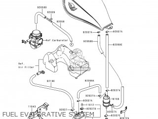 FUEL EVAPORATIVE SYSTEM - EN500A1 VULCAN500 1990 USA CALIFORNIA
