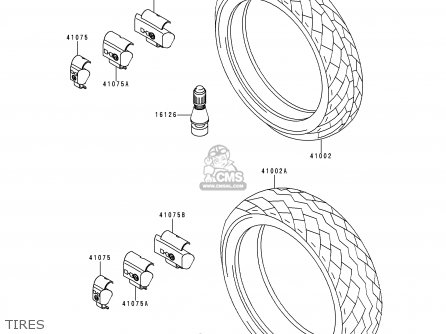 TIRES - EN500A1 VULCAN500 1990 USA CALIFORNIA