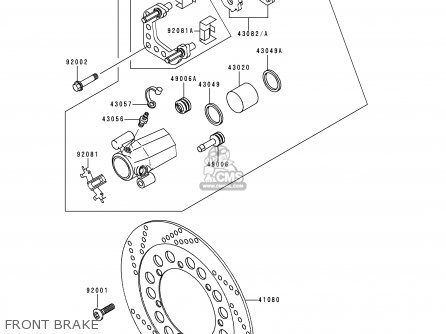 FRONT BRAKE - EN500A1 VULCAN500 1990 USA CALIFORNIA