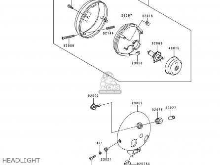 HEADLIGHT - EN500A1 VULCAN500 1990 USA CALIFORNIA