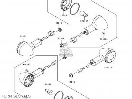 TURN SIGNALS - EN500A1 VULCAN500 1990 USA CALIFORNIA