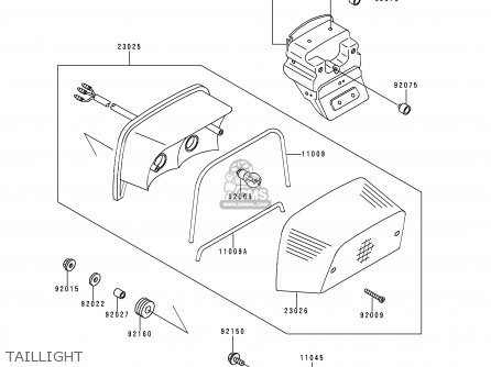 TAILLIGHT - EN500A2 VULCAN500 1991 USA CALIFORNIA CANADA