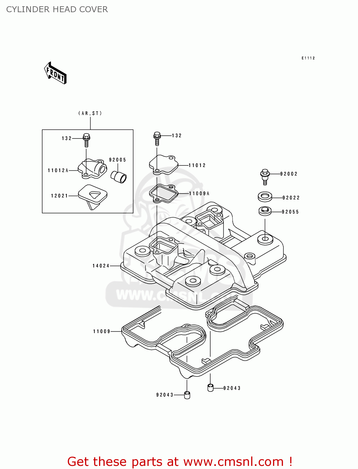 CYLINDER HEAD COVER EN500A3 1992 EUROPE UK FR AR FG GR IT NR SD SP ST