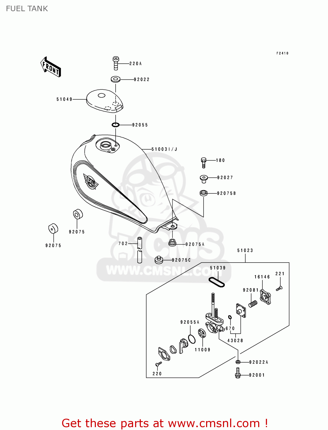 FUEL TANK EN500A3 1992 EUROPE UK FR AR FG GR IT NR SD SP ST