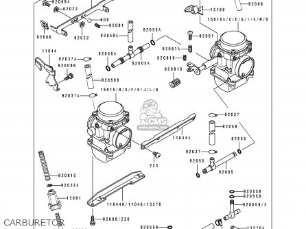 CARBURETOR - EN500A3 1992 EUROPE UK FR AR FG GR IT NR SD SP ST