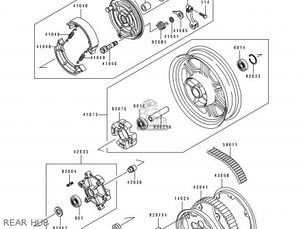 REAR HUB - EN500A3 1992 EUROPE UK FR AR FG GR IT NR SD SP ST