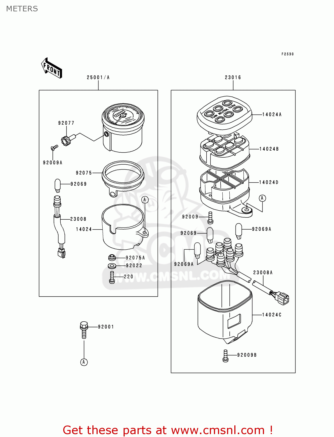 METERS EN500A3 VULCAN500 1992 USA CALIFORNIA CANADA