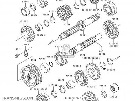 TRANSMISSION - EN500A3 VULCAN500 1992 USA CALIFORNIA CANADA