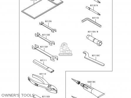OWNER'S TOOLS - EN500A3 VULCAN500 1992 USA CALIFORNIA CANADA