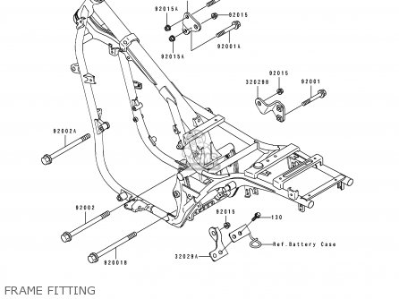 FRAME FITTING - EN500A4 1993 FRANCE NL FG