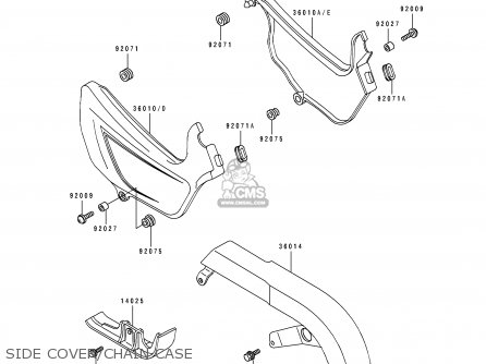 SIDE COVER/CHAIN CASE - EN500A4 1993 FRANCE NL FG