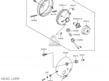 HEAD LAMP - EN500A4 1993 FRANCE NL FG