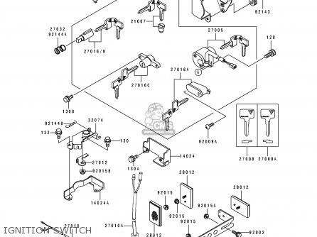 IGNITION SWITCH - EN500A4 1993 FRANCE NL FG