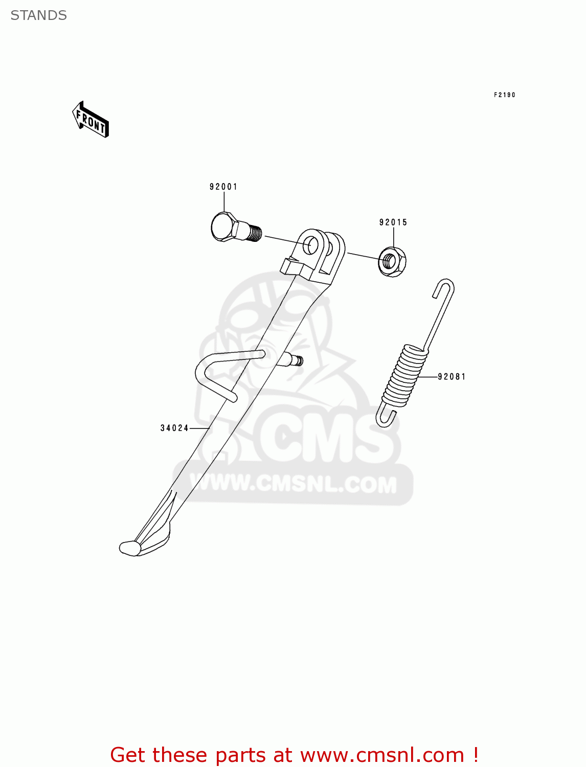 STANDS EN500A4 VULCAN500 1993 USA CALIFORNIA CANADA