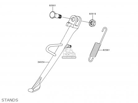 STANDS - EN500A4 VULCAN500 1993 USA CALIFORNIA CANADA