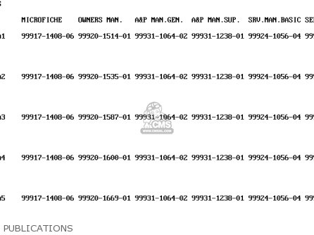 PUBLICATIONS - EN500A4 VULCAN500 1993 USA CALIFORNIA CANADA
