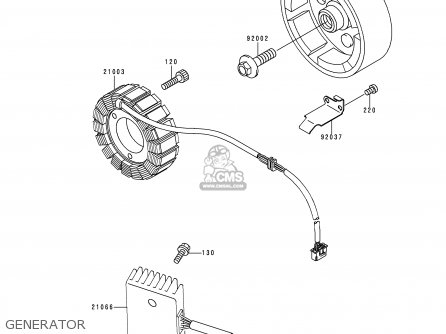 GENERATOR - EN500A5 VULCAN500 1994 USA CALIFORNIA CANADA
