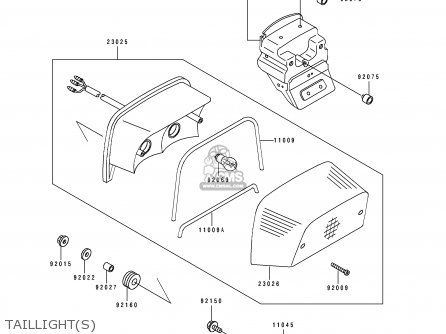 TAILLIGHT(S) - EN500A6 VULCAN500 1995 USA CALIFORNIA CANADA