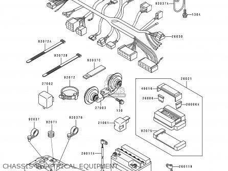 CHASSIS ELECTRICAL EQUIPMENT - EN500A6 VULCAN500 1995 USA CALIFORNIA CANADA