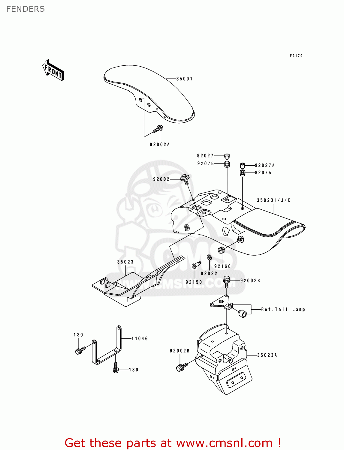 FENDERS EN500A7 VULCAN500 1996 USA CALIFORNIA