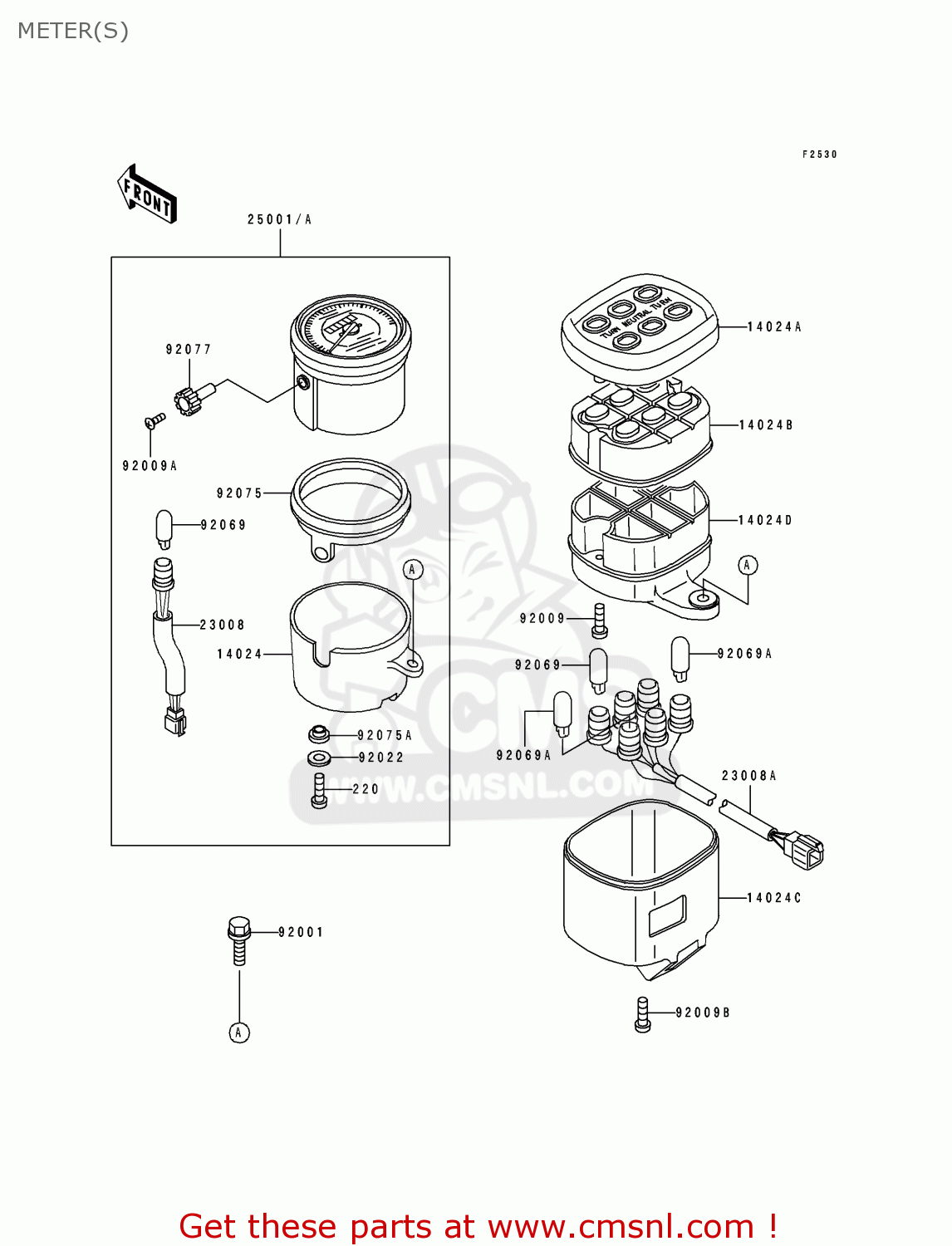 METER(S) EN500A7 VULCAN500 1996 USA CALIFORNIA